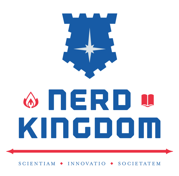 logo nerd videogame Gaming kingdom geeky science