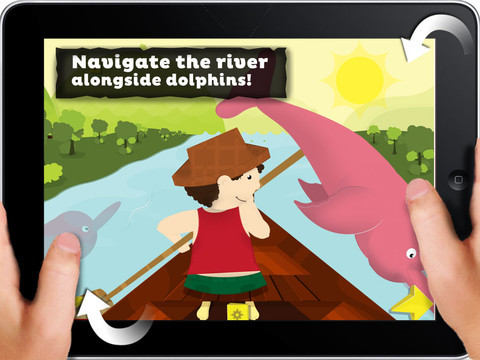 Amazonas  ipad  ipad app  app interactive  multimedia  game   children  book  digital  paint