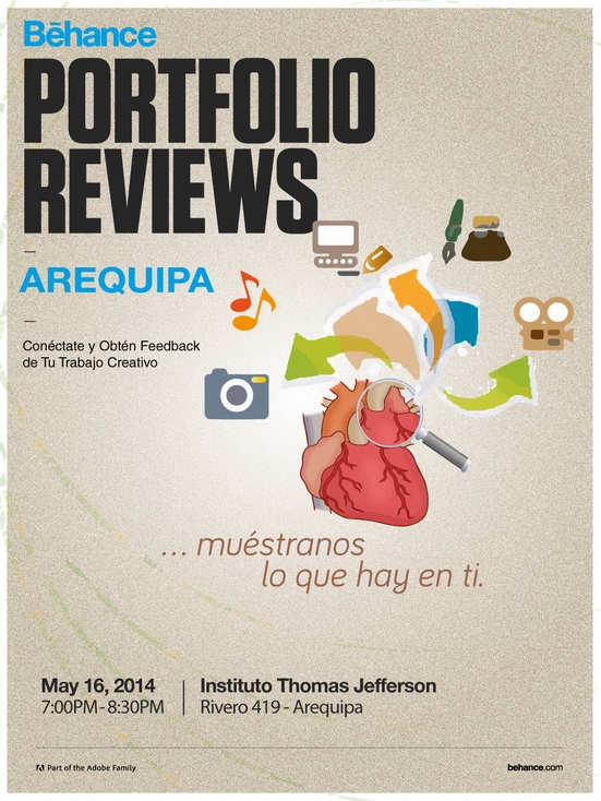 arequipa portfolio review poster afiche portafolio