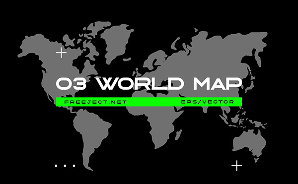 Free Download 03 World Map Vector for Design Element