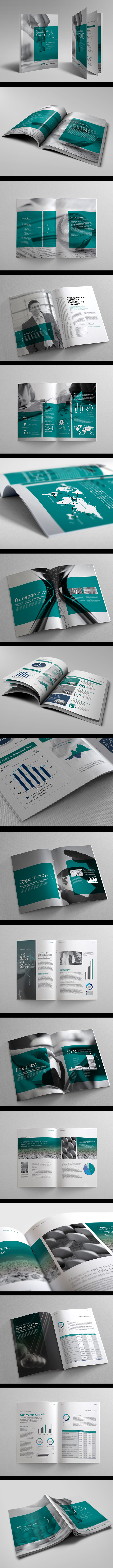 financial printing corporate profile annual report template brochures contemporary indesign template grey minimal design business modern Layout green