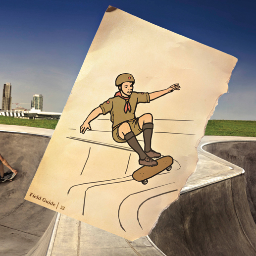 posters BOY SCOUTS venturing climbing scuba skateboarding