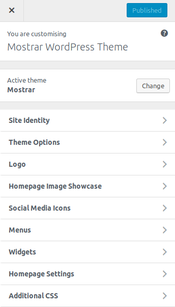 Mostrar - Custom WordPress Theme