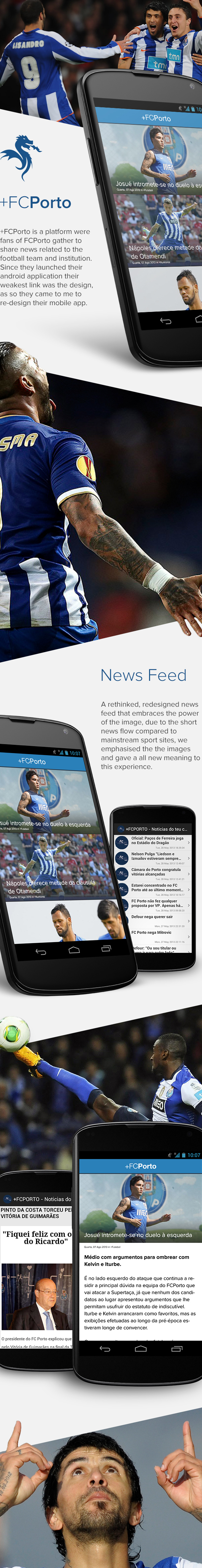 user Interface design app application sports news fcporto porto Portugal gorgeous Icon football feed