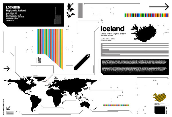 Reykjavik iceland SAD Syndrome S-A-D Seasonal Disorder winter blues therapy RIBA Presidents Medals andrew david green architectural design reykjavik Iceland manchester RMIT Melbourne westminster London lincoln andrew green architect print technical drawing furniture Render colour creative avant garde house residential leeds Linkedin Ian Simpson Architects tower skyscraper MicroStation Rhino Blueprint blueprint magazine editorial assistant design studio Practice northern design lab shutter speeds aperture installation light emitting diode