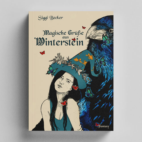 book bookcover coverart crow fantasy ILLUSTRATION  Magic   mixed media traditional