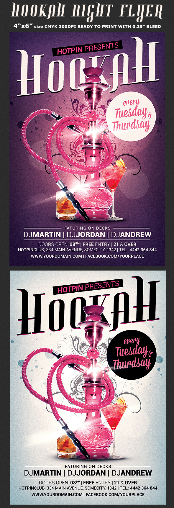 bar Event hookah hookah event flyer hookah night lounge modern nargile nightclub shisha summer