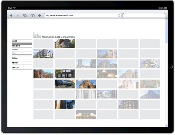 Manhattan Loft Corporation Website Design property developer