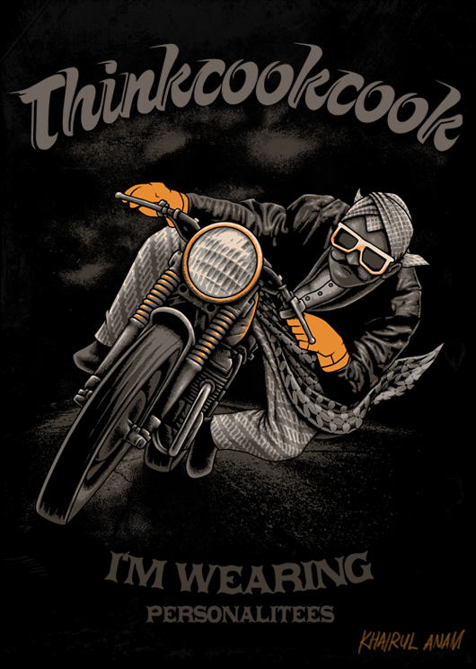 t-shirt artwork riders java traditional motorcycle hanacaraka