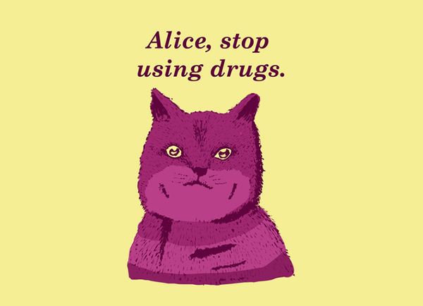 alice in wonderland cheshire cat Threadless Cat shirt Pop Art