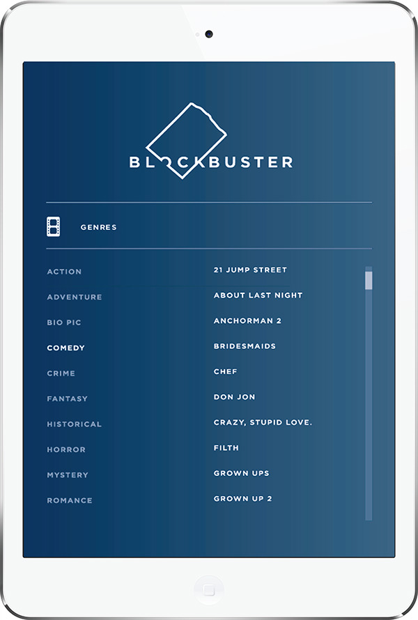 blockbuster Rebrand University Project