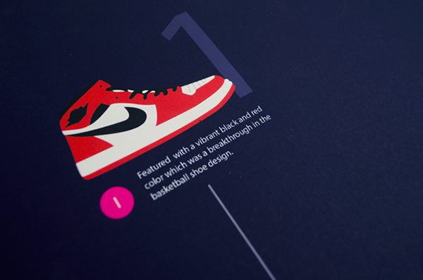 info graphic Nike air jordan diagram