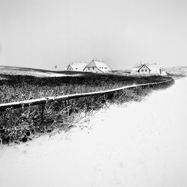 Sylt monochrome Island snow winter