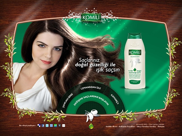 komili green shampoo cosmetics hair