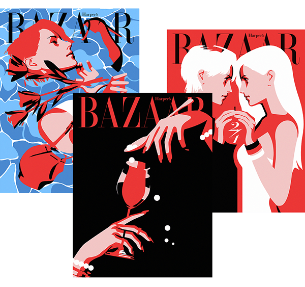 Harper's Bazaar Korea 24th Anniversary Illustration