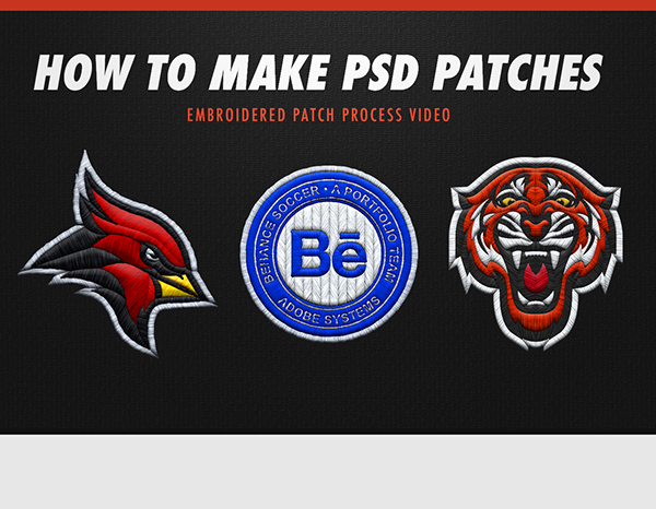 How to Make PSD Embroidered Patches - FREE PSD Assets