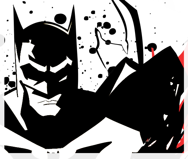 shirt batman comic artwork ILLUSTRATIONEN vector red black bat man darknights night dark fanartwork fanart