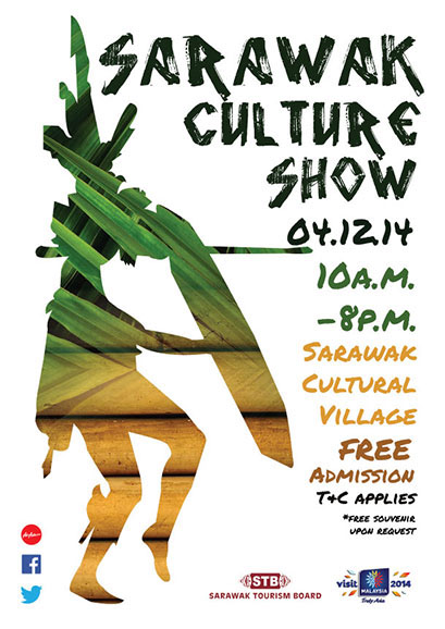 cultural culture Event poster sarawak tribal