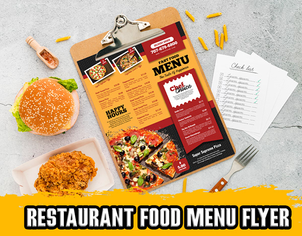 Restaurant Food Menu Flyer