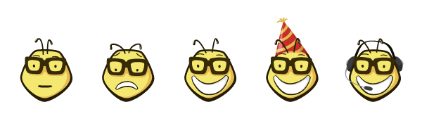 bee bees reimage brand Character katz katzyair katz yair PC Computer support Layout