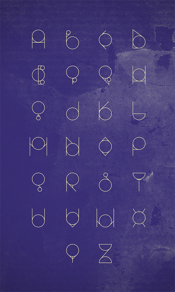 alphabet vector abstract