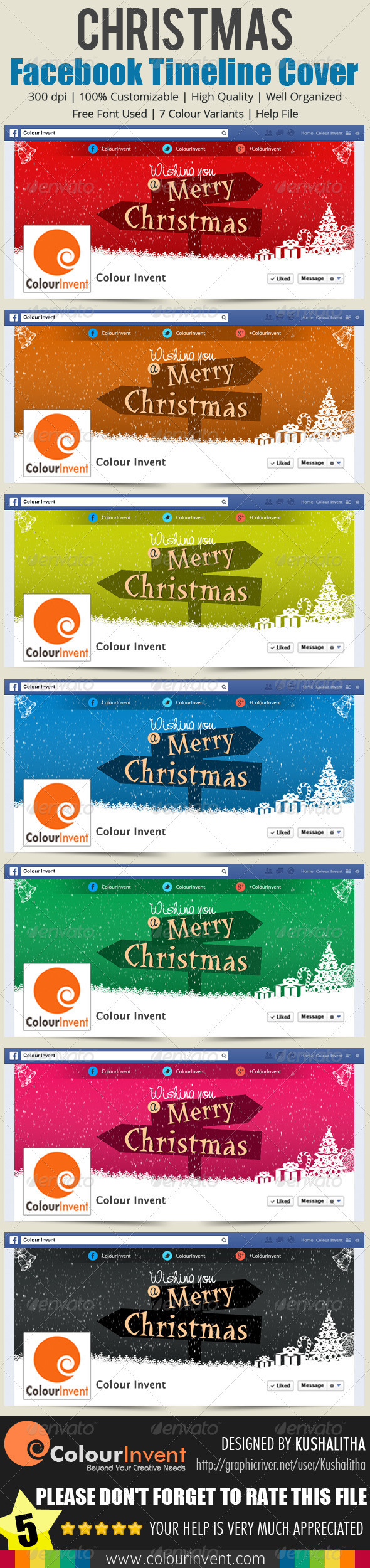 facebook timeline Christmas company creative timeline cover personal professional timeline cover Unique Web Elements