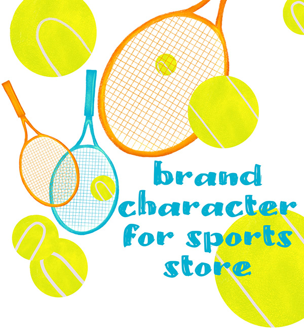 Brand character for sports store