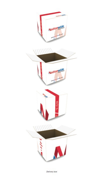 Nationwide Express courier service Corporate Identity Brand Design