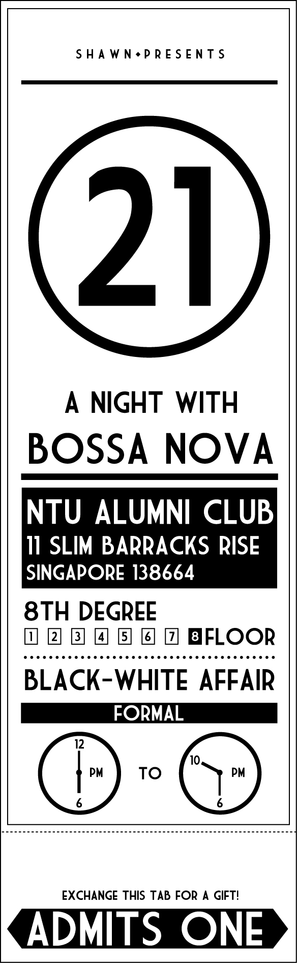 cards Bossa Nova ticket ticket holder
