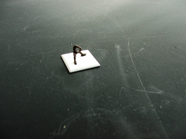 goliath  David polystyrene fight black and white White scale Miniature