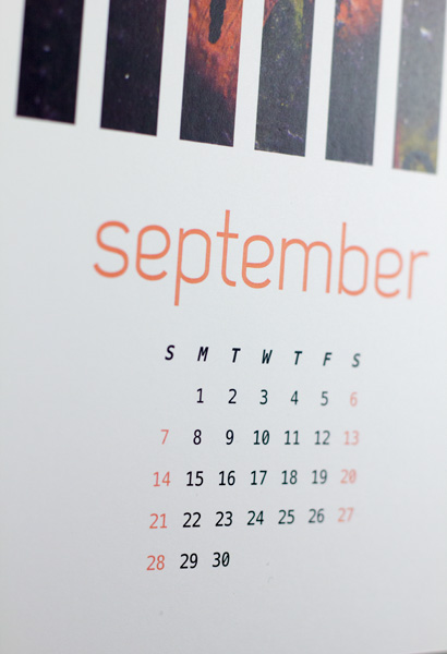 calendar print minimal geometric