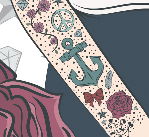 girl lucyhale Lucy hale lookalike tattoos tattoo Illustrator vector art artist lineart sleeve rose cute