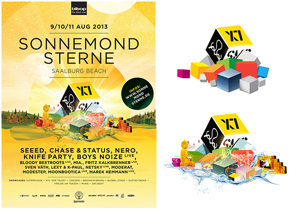 flyer poster typo conne island techno bass party festival sonne mond sterne sub.island girlz edit Nachtdigital