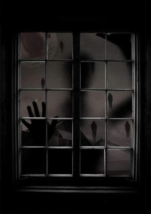 black and white Window darkness Introvert banner me in another universe Scary Night