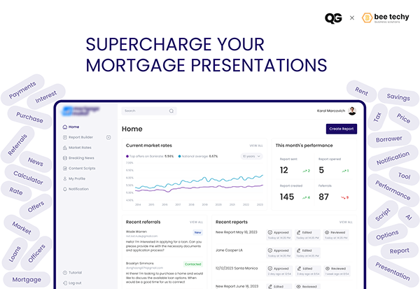 Mortgage management platform & website | UI/UX design