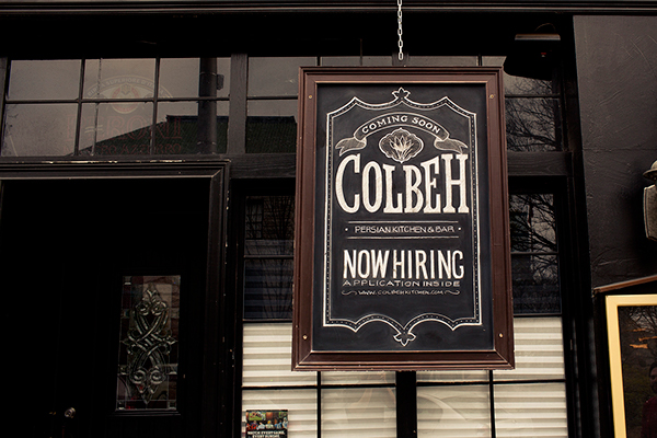 Colbeh Chalk Lettering