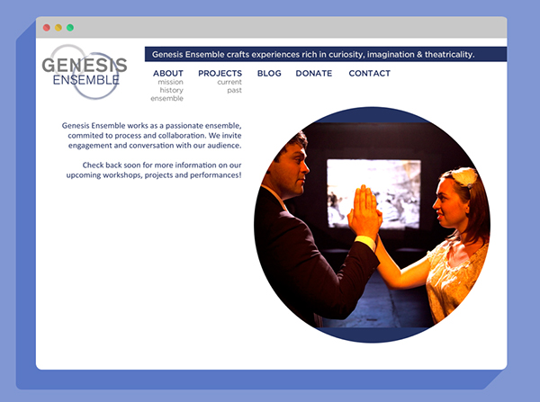 theatre company non-profit Website logo