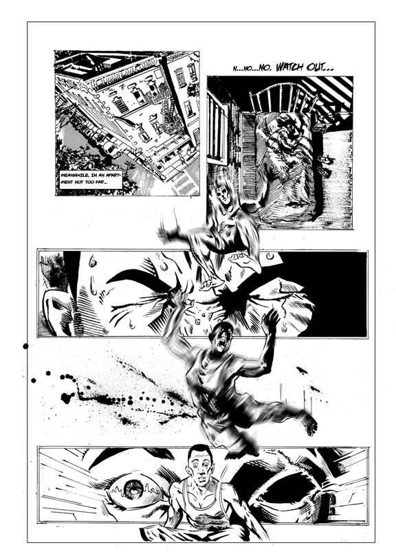 comics comic books superheroes Dc Comics image dark horse feretzanis kirk kyriakos inks ink pencil Splash page