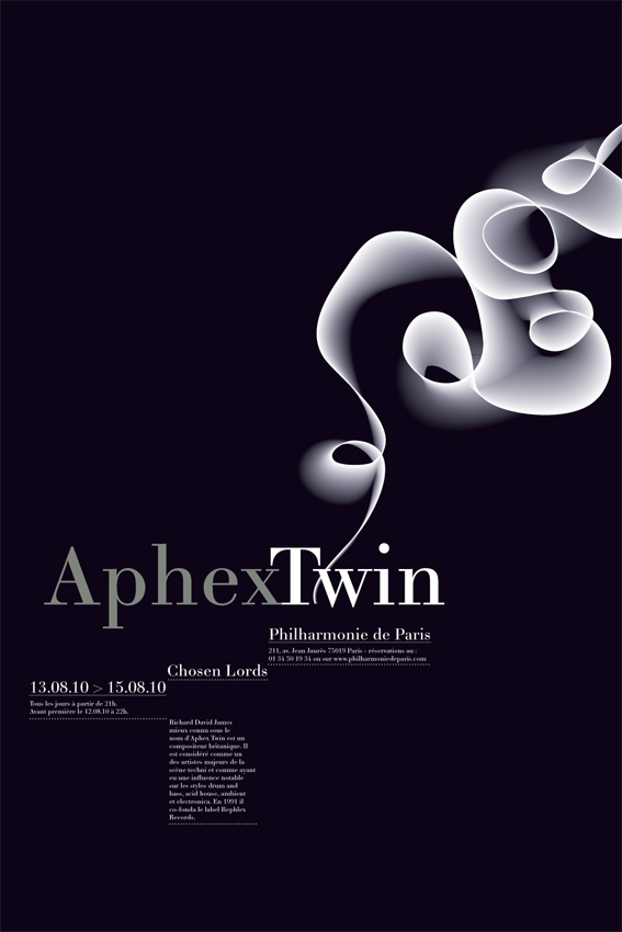 poster sound organic philharmonie de paris Typographie