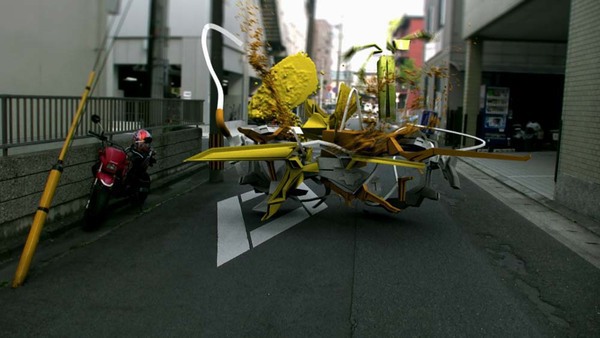 Graffiti CGI Cybotron 3D Studio Max motion tracking vray Steadicam japan