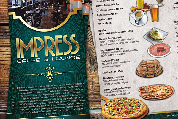 caffe restaurant flyer print