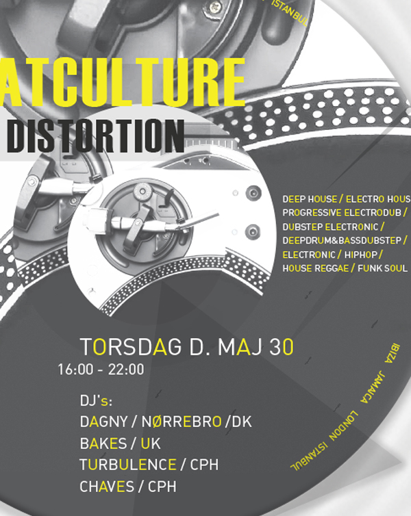 distort distortion flyer festival dj