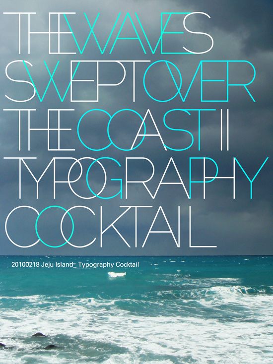 Cooky YOON photo design recipe designgopa graphic typography cocktail