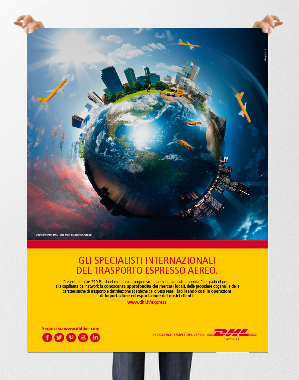 Adobe Portfolio DHL express courier world International