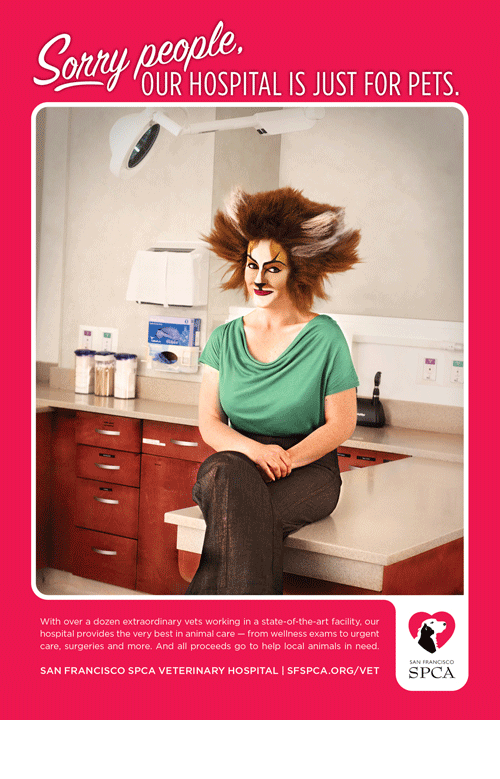 pets ProBono print ad campaign