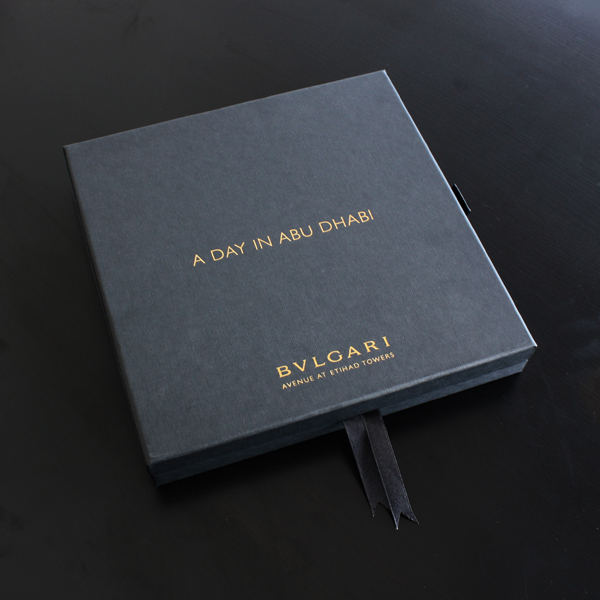 Bulgari bvlgari Abu Dhabi jewelry book gift box Vip Invitation couture pop up