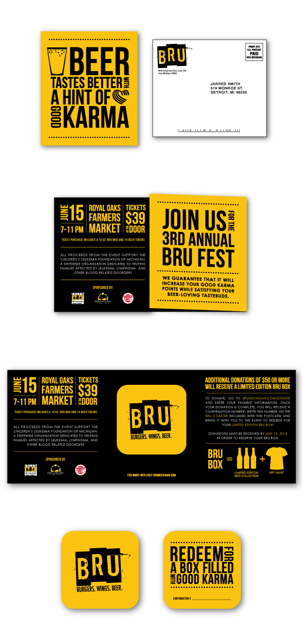 beer Bru Fest Direct mail t-shirt fundraising