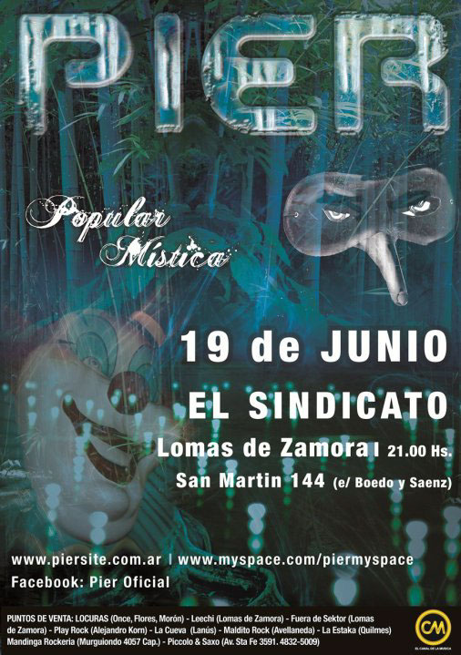 poster Afiches los piojos Manu Chao El Bordo afiche rock tour