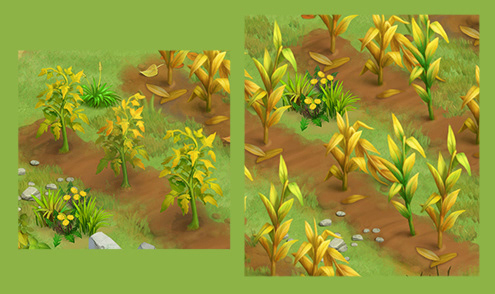 gamedev 2D 2D art farm post processing casual FarmScapes game object Isometric playrix