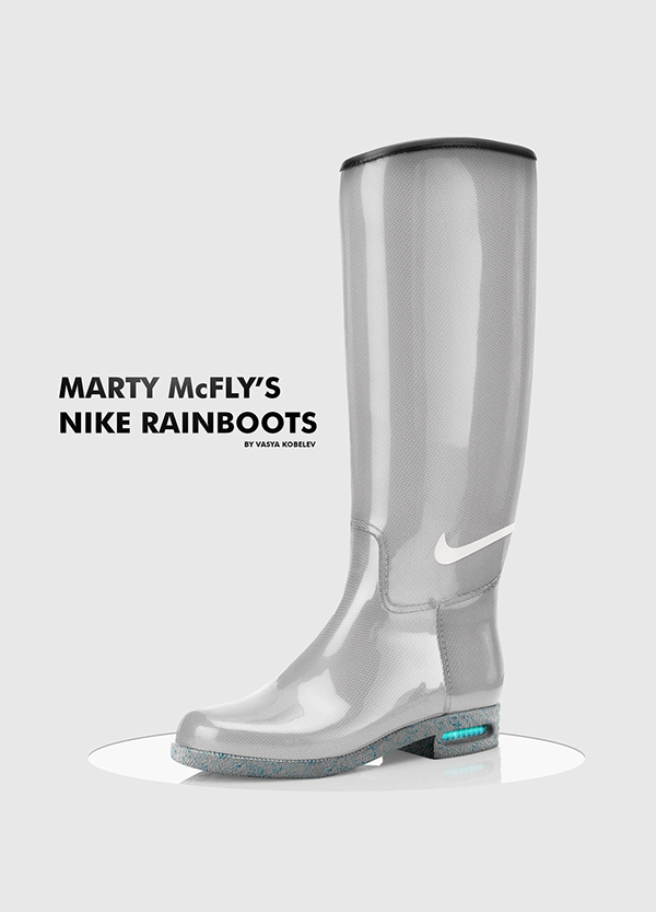 Nike Marty McFly Rainboots on Behance